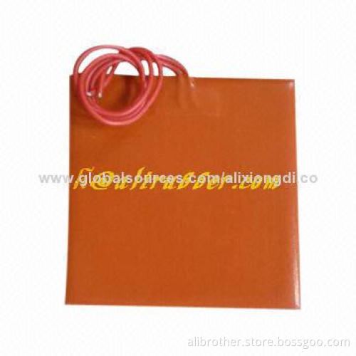 Silicone Heater with Customized Shapes and Sizes, 12/24V, for 3D Printer Bed